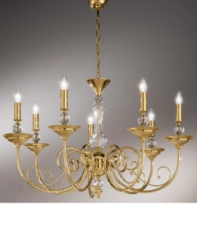 AK10224.87.3.T luster 7x60W/E14, d96cm, zlatene 24 karat GOLD /Pure kristal ciry