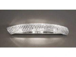 AK10256.64.5.KpT nastenne svietidlo 4x25W/G9, v7x57cm, chrom/Pure Kolarz kristal ciry
