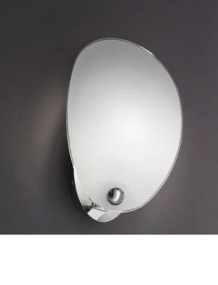 AK10309.61.5.W nastenne svietidlo 1x60W/E14, v26cm, chrom/opal.sklo, Handmade in Italy