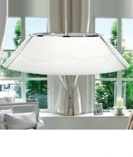 AK10347.33L.5.TWW zavesne svietidlo 3x100W/E27, d70cm, chrom/brusene fazetovane opal.sklo, Handmade in Italy