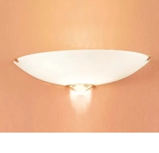 AK10119.61.3.KoT nastenne svietidlo 1x100W/R7s, v7x30cm, zlat.24 karat GOLD /opal.sklo/Optic kristal ciry