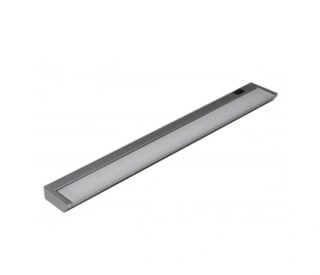 AA39010/Silver nastenne svietidlo 10W/LED/4000K/800lm, s58cm, vyklopne, strieborna