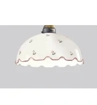 Tienidlo Kolarz NONNA - 731.G71 N, d 30 cm, matné sklo/červený volánik+červené kvetinky