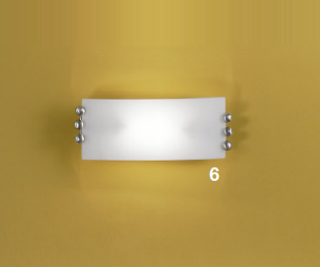 AK1839.60 nastenne sv. 1x100W/(R7s 78mm), s28cm, chrom/matne sklo