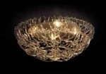 AL1500/PL60.GO.T stropne svietidlo 4x75W/G9, d61cm, zlatene 24 karat GOLD /cire sklenene ovesky