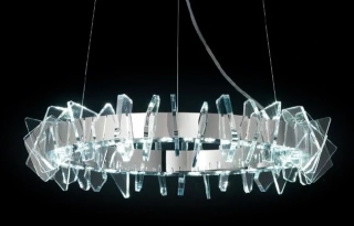 AL1830/S100.CR zavesne svietidlo 96x1,1W/LED-TOT (106W/9600lm), d100cm, CR/ciry akryl