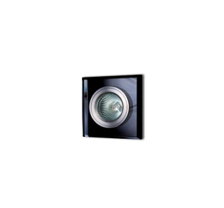 AM19901 Black podhladove svietidlo 1x35W/GU5,3, 9x9cm, fixne, hlinik/cierne sklo