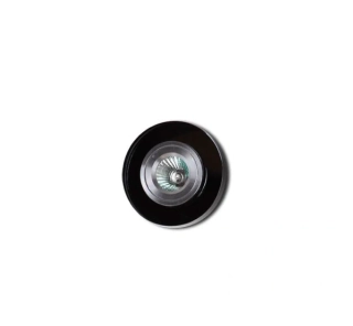 AM19902 Black podhladove svietidlo 1x35W/GU5,3, d9cm, fixne, hlinik/cierne sklo
