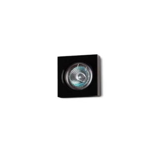 AM19957 Black podhladove svietidlo 1x35W/GU5,3, 8x8cm, fixne, hlinik/cierne sklo