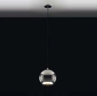 AM17620223 zavesne svietidlo 1x75W/ES111/GU10, d15cm, chrom