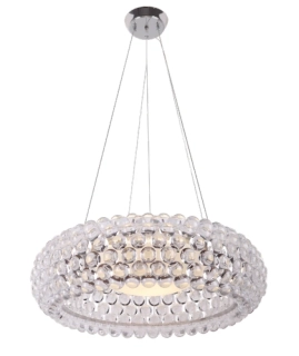 AM1P8009-70 zavesne svietidlo 1x200W/R7s, d65cm, chrom/ciry akryl/matne sklo
