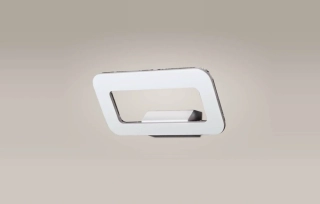 AM1W0004 nastenne svietidlo 8x1W/LED, s23x13cm, hlinik/biely