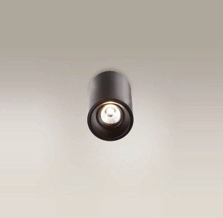 AM1C0052BK stropne svietidlo 6,2W/LED/3000K/600lm, v15/d8,5cm, cierny hlinik