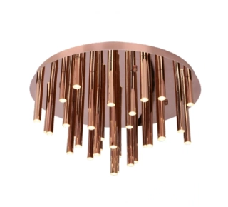 AM1C0093 stropne svietidlo 33x1W/LED/3000K/1980lm, d60cm, medena konstrukcia