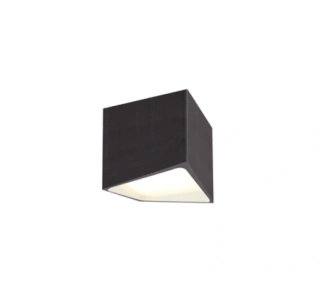 Stropné svietidlo MAX Light ETNA - C0144, 1×10W/LED/3000K/650lm, IP44, 10×10/v 11 cm, kov/čierny